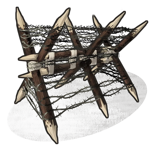 Barbed Wooden Barricade