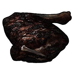 Burnt Deer Meat