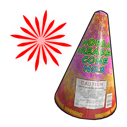 Red Volcano Firework